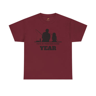 Fishing Dad Shirt | Papá en Prácticas Desde [Year] | Personalized Dad & Son/Daughter Fishing Tee | Fathers Day Gift | Spanish Custom T-Shirt