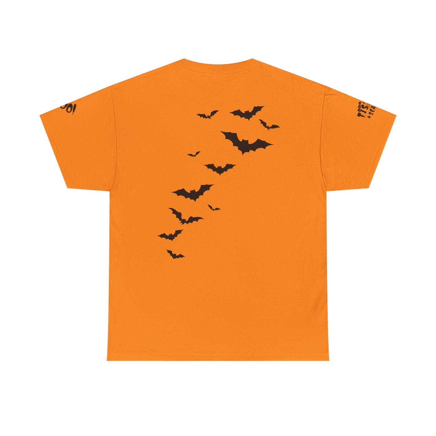 NOTALIFY Halloween Just Here for the Boo Graphic Tee, Spooky T-Shirt, Fun Fall Apparel, Unisex Halloween Tee, Gnome & Bats
