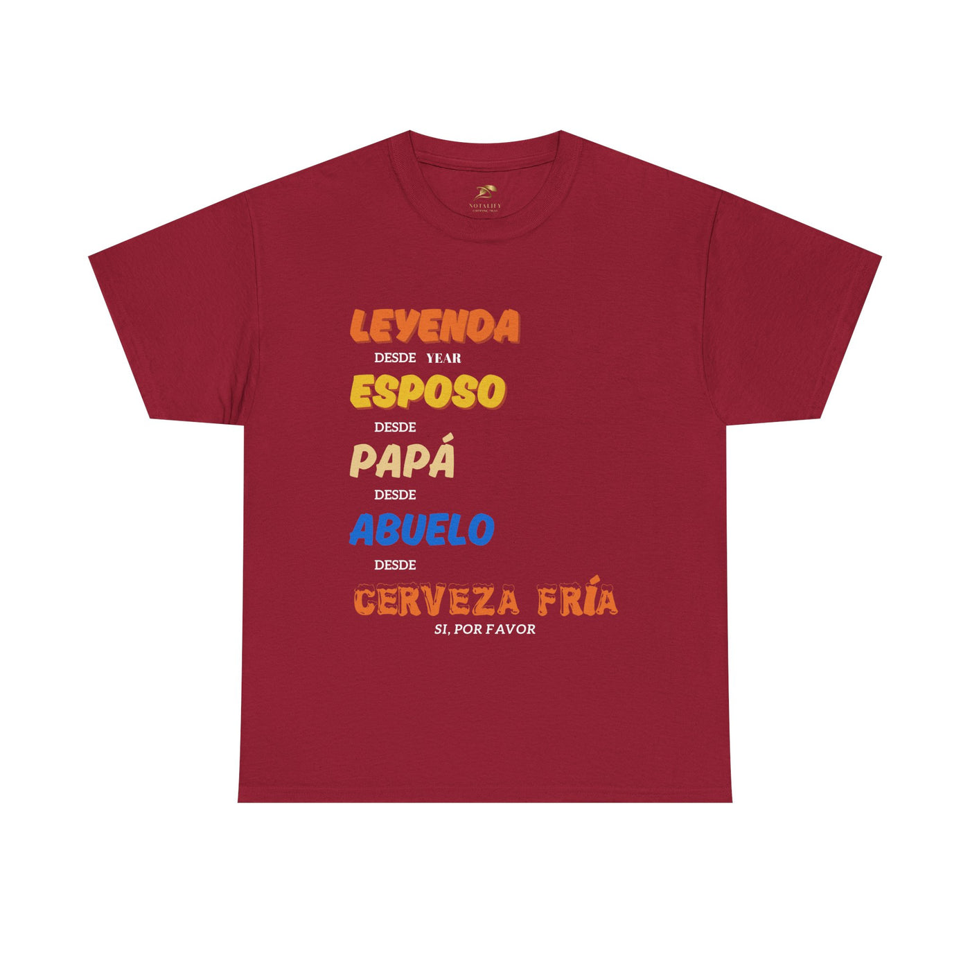 Funny Grandpa Beer Shirt | Leyenda Desde Esposo Papá Abuelo Tee | Spanish Dad Gift | Fathers Day Latino Humor T-Shirt for Men | Gift for Dad