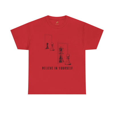 Believe in Yourself. Chess Pawn to King Reflection Tee | Inspirational Self-Esteem Tee | Motivational Shirt | Growth Mindset Gift | Unisex