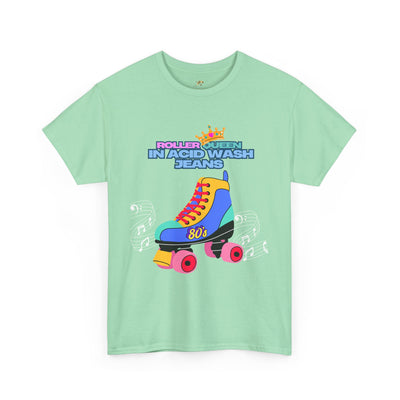Roller Queen in Acid Wash Tee, Vintage Roller Skating Shirt, Retro 80s Graphic Tee, Unisex Graphic T-Shirt, Roller Derby Shirt, Roller Disco - NOTALIFY