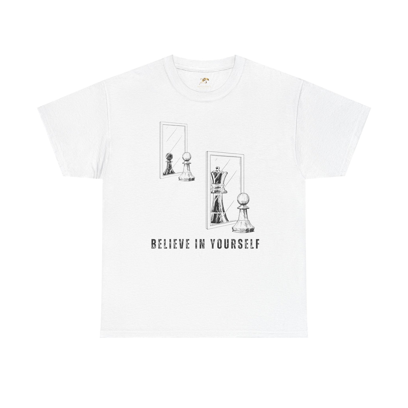 Believe in Yourself. Chess Pawn to King Reflection Tee | Inspirational Self-Esteem Tee | Motivational Shirt | Growth Mindset Gift | Unisex