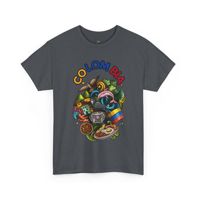 Colorful Unisex Heavy Cotton Tee with Joyful Message, Fun T-Shirt, Casual Wear, Gift for Friends, Summer Vibes, Festival Apparel - NOTALIFY