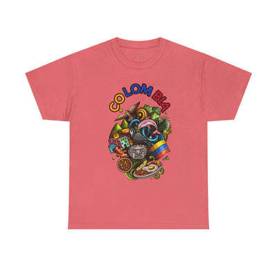 Colorful Unisex Heavy Cotton Tee with Joyful Message, Fun T-Shirt, Casual Wear, Gift for Friends, Summer Vibes, Festival Apparel - NOTALIFY