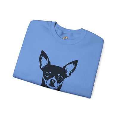 Chihuahua Lover Sweatshirt, Pet's Name Personalized Gift Idea, Chihuahua Dog Owner Apparel, Custom Dog Paw Print Jumper, Comfy Crewneck - NOTALIFY