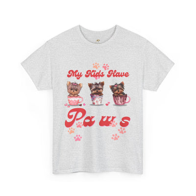 Dog Lover Unisex Tee, Animal Parent Tshirt, My Kids Have Paws Shirt, Cute Puppy Graphic Tee, Pet Owner Gift, Casual Dog Mom Dad Top - NOTALIFY