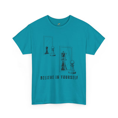 Believe in Yourself. Chess Pawn to King Reflection Tee | Inspirational Self-Esteem Tee | Motivational Shirt | Growth Mindset Gift | Unisex