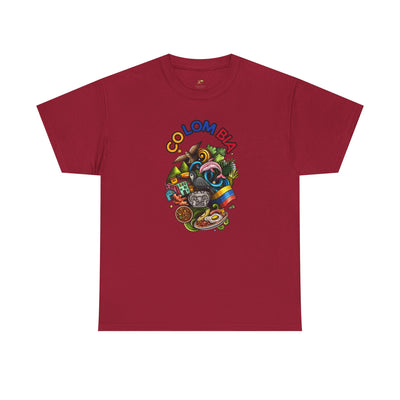 Colorful Unisex Heavy Cotton Tee with Joyful Message, Fun T-Shirt, Cas