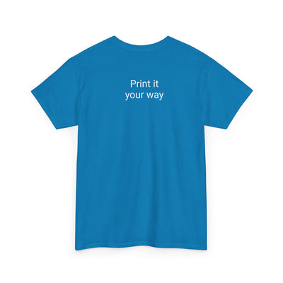 Expresso Yourself coffee T-shirt with humorous espresso design, steaming cup, and fuel gauge; perfect for caffeine lovers and baristas.