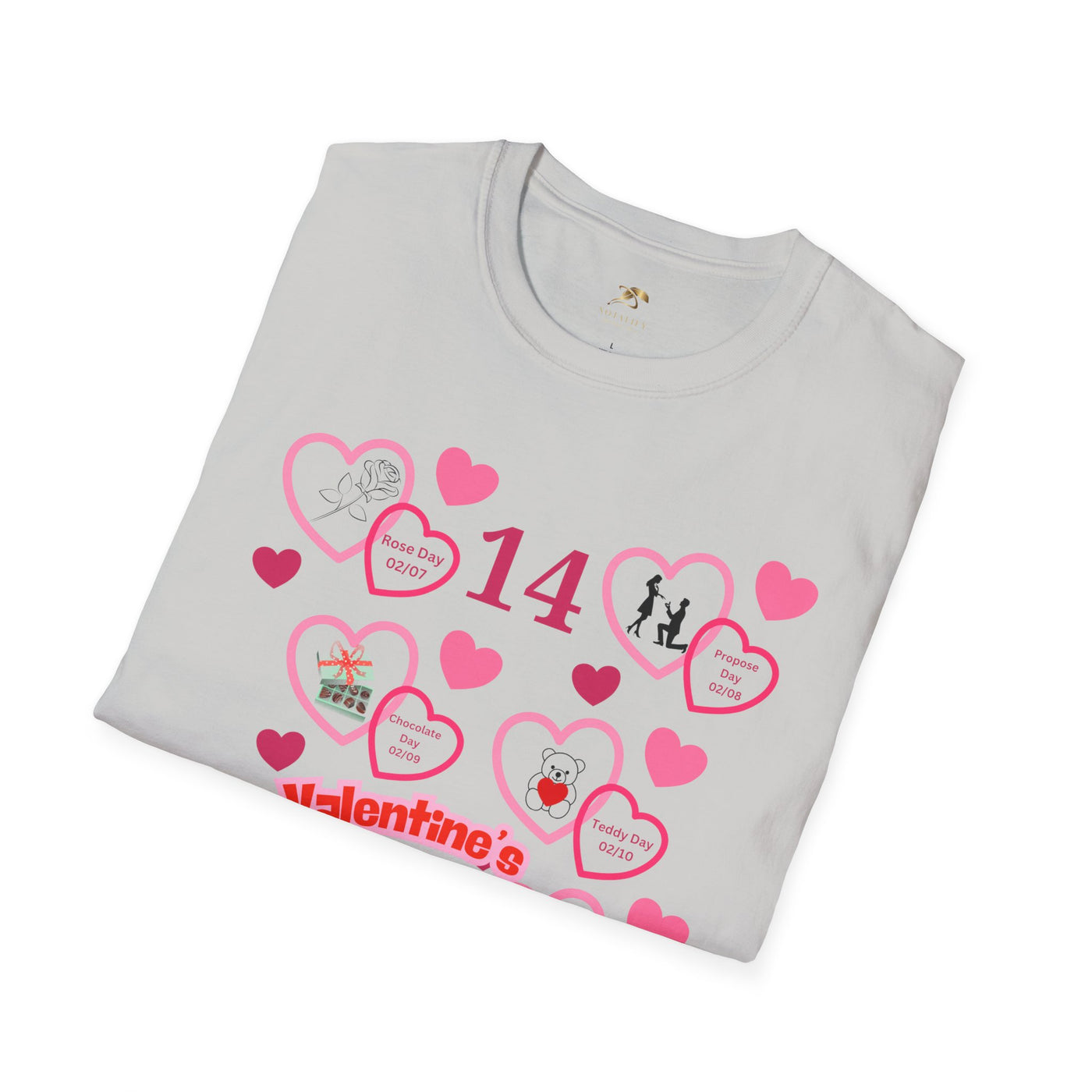Valentines Week Love Unisex T-Shirt - Kiss Day Proposal Promise Hug Teddy Chocolate Tee Gift for Him - NOTALIFY