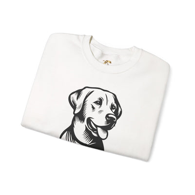 Labrador Lover Sweatshirt, Pet's Name Personalized, Labrador Dog Owner Apparel, Custom Dog Paw Print Jumper, Comfy Crewneck - NOTALIFY