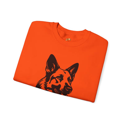 German Shepherd Lover Sweatshirt, Pet's Name Personalized, German Shepherd Dog Owner Apparel, Custom Dog Paw Print Jumper, Comfy Crewneck - NOTALIFY