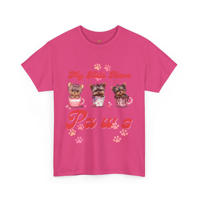 Dog Lover Unisex Tee, Animal Parent Tshirt, My Kids Have Paws Shirt, Cute Puppy Graphic Tee, Pet Owner Gift, Casual Dog Mom Dad Top - NOTALIFY