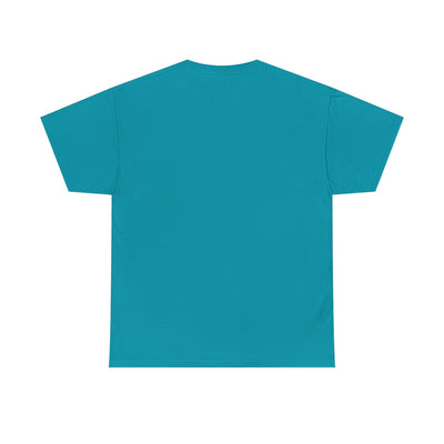 Teal Dog Mama Unisex Tee with playful animal print, ideal for dog lovers.