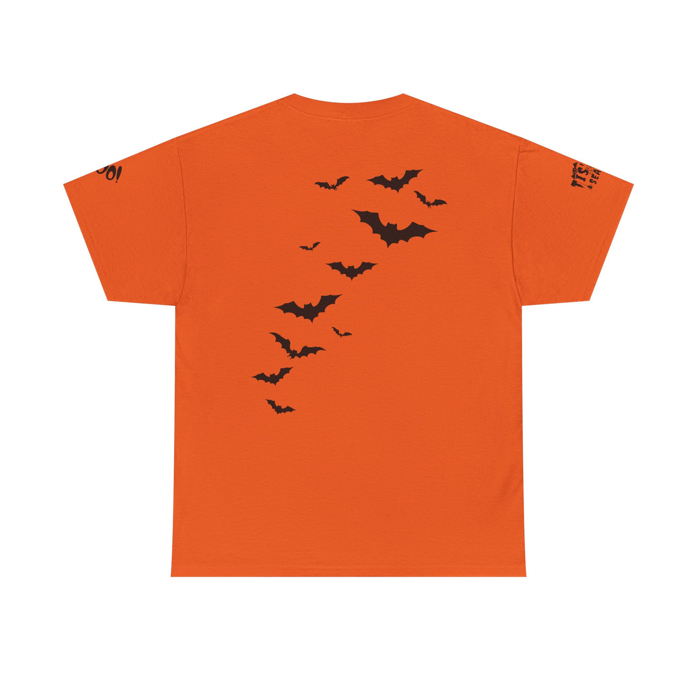 NOTALIFY Halloween Just Here for the Boo Graphic Tee, Spooky T-Shirt, Fun Fall Apparel, Unisex Halloween Tee, Gnome & Bats