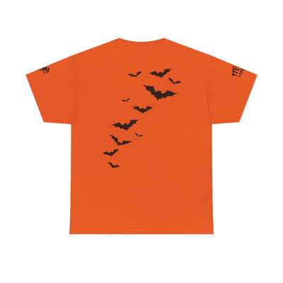 NOTALIFY Halloween Just Here for the Boo Graphic Tee, Spooky T-Shirt, Fun Fall Apparel, Unisex Halloween Tee, Gnome & Bats