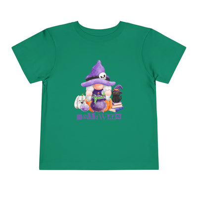NOTALIFY Halloween Gnome Toddler TEE 1| Cute Fall Tee with Pumpkin | Soft Cotton Short Sleeve | Spooky Autumn Outfit for Kids
