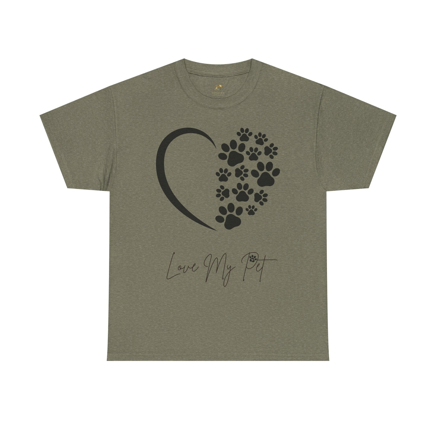 Pet Lover Unisex Heavy Cotton Tee, Love My Pet Shirt, Dog Cat Owner Gift, Animal Lover Apparel, Pet Tee - NOTALIFY