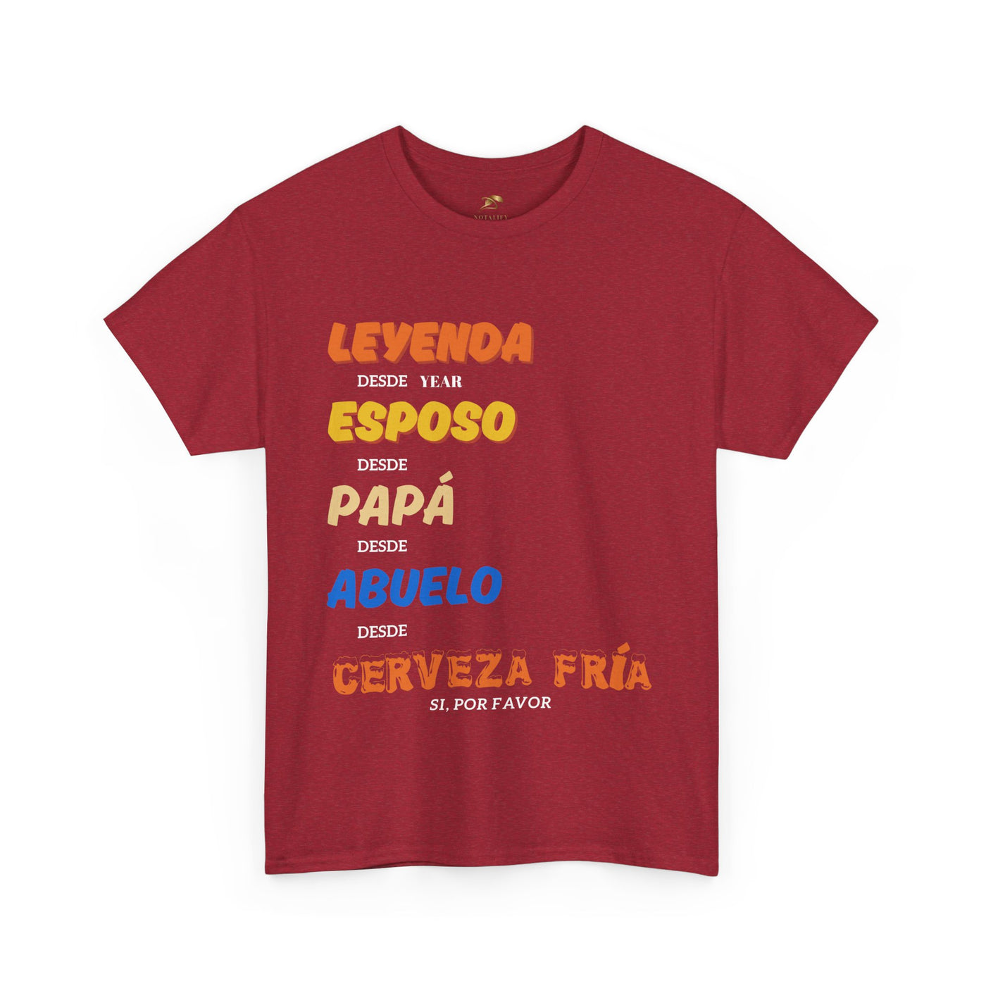 Funny Grandpa Beer Shirt | Leyenda Desde Esposo Papá Abuelo Tee | Spanish Dad Gift | Fathers Day Latino Humor T-Shirt for Men | Gift for Dad