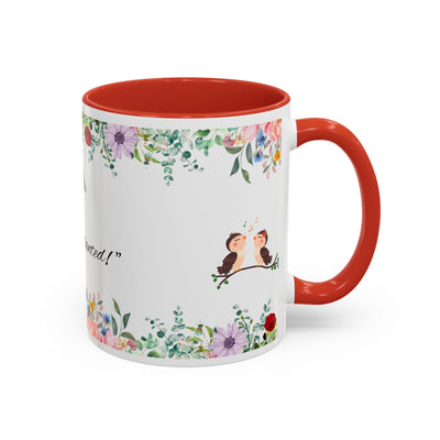 Mug, Inspirational Ceramic Cup w/ Flower Design, Bloom where you are planted, Gift for her/him, Quote Tea Mug, Home Office Decor, - NOTALIFY