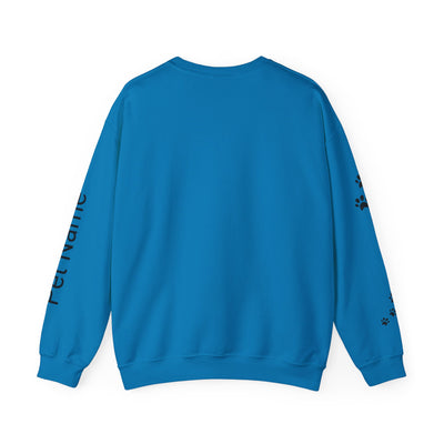Pomeranian Lover Sweatshirt, Pet's Name Personalized Gift Idea, Pomeranian Dog Owner Apparel, Custom Dog Paw Print Jumper, Comfy Crewneck - NOTALIFY