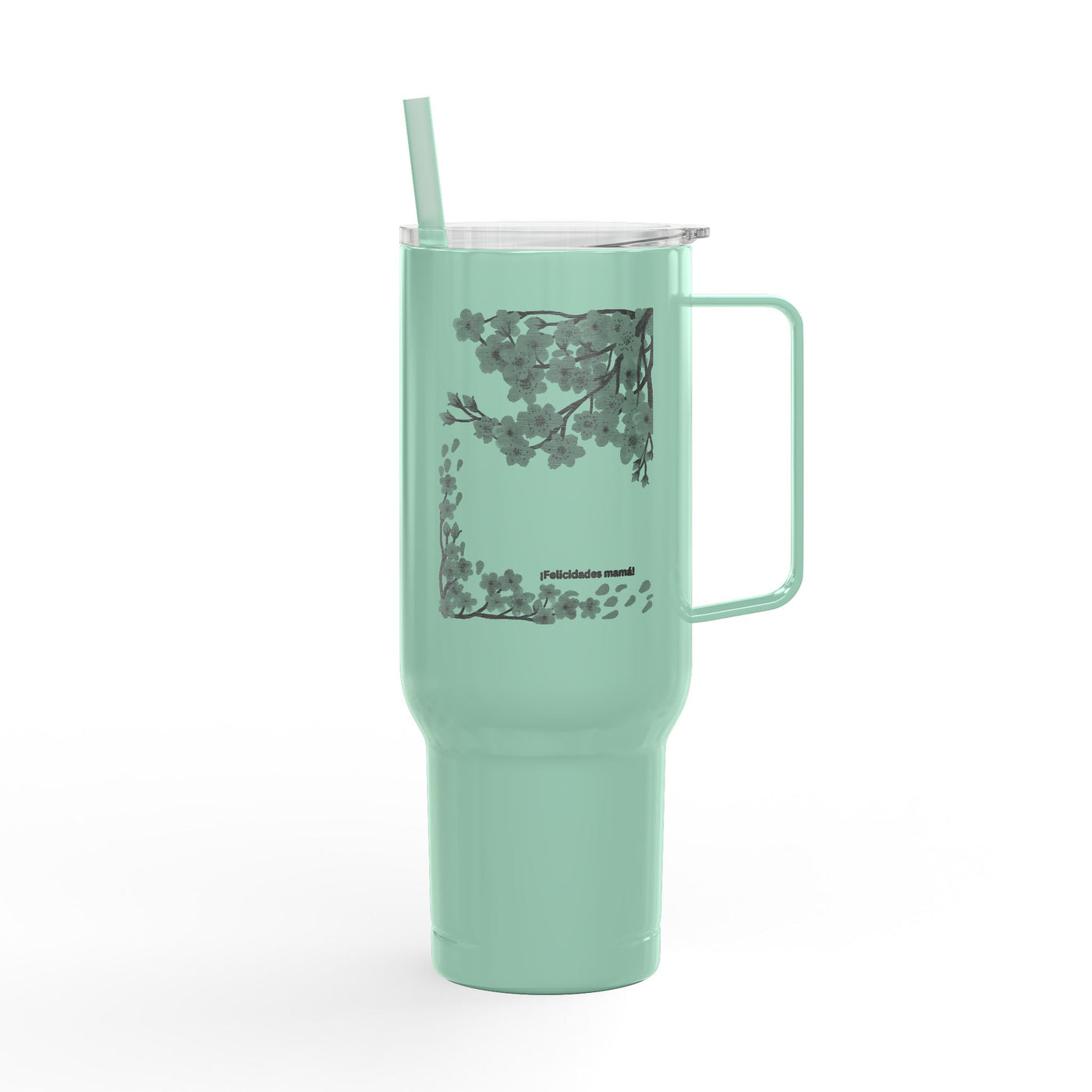 Floral Insulated Tumbler, Custom Drinkware for Moms - Personalized 40oz Gift for Birthdays, Mother's Day, Special Occasions, Engraving - NOTALIFY