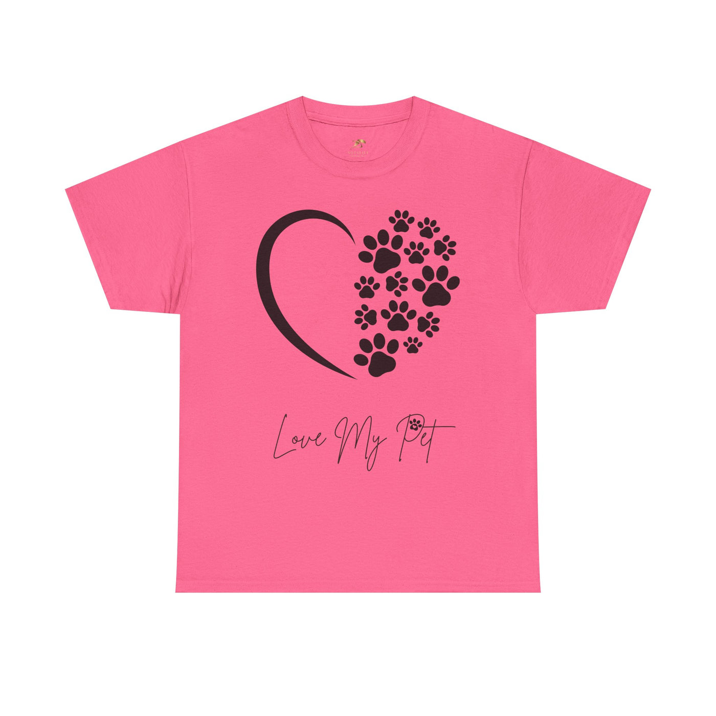 Pet Lover Unisex Heavy Cotton Tee, Love My Pet Shirt, Dog Cat Owner Gift, Animal Lover Apparel, Pet Tee - NOTALIFY