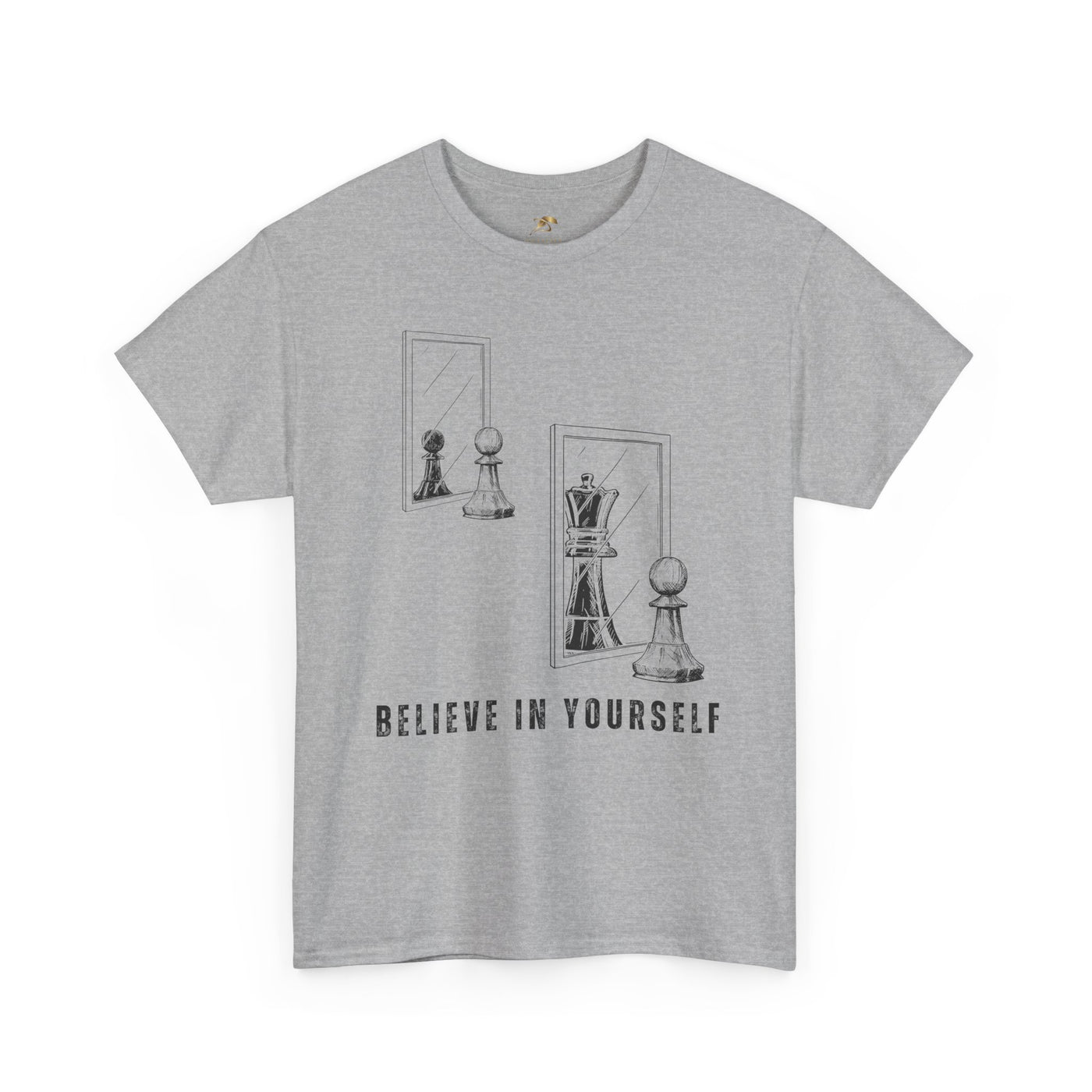 Believe in Yourself. Chess Pawn to King Reflection Tee | Inspirational Self-Esteem Tee | Motivational Shirt | Growth Mindset Gift | Unisex