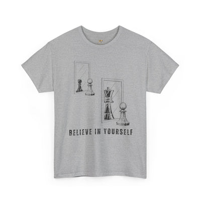 Believe in Yourself. Chess Pawn to King Reflection Tee | Inspirational Self-Esteem Tee | Motivational Shirt | Growth Mindset Gift | Unisex