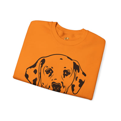 Damatian Dog Lover Sweatshirt, Pet's Name Personalized Gift Idea, Frenchie Dog Owner Apparel, Custom Dog Paw Print Jumper, Comfy Crewneck