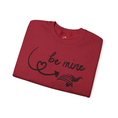 BE MINE Gnome Unisex Sweatshirt, Warm Crewneck Jumper, Comfy Pullover,
