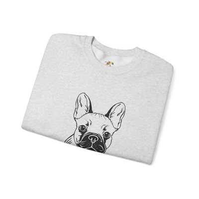 Frenchie Dog Lover Sweatshirt, Pet's Name Personalized Gift Idea, Frenchie Dog Owner Apparel, Custom Dog Paw Print Jumper, Comfy Crewneck