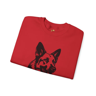 German Shepherd Lover Sweatshirt, Pet's Name Personalized, German Shepherd Dog Owner Apparel, Custom Dog Paw Print Jumper, Comfy Crewneck - NOTALIFY