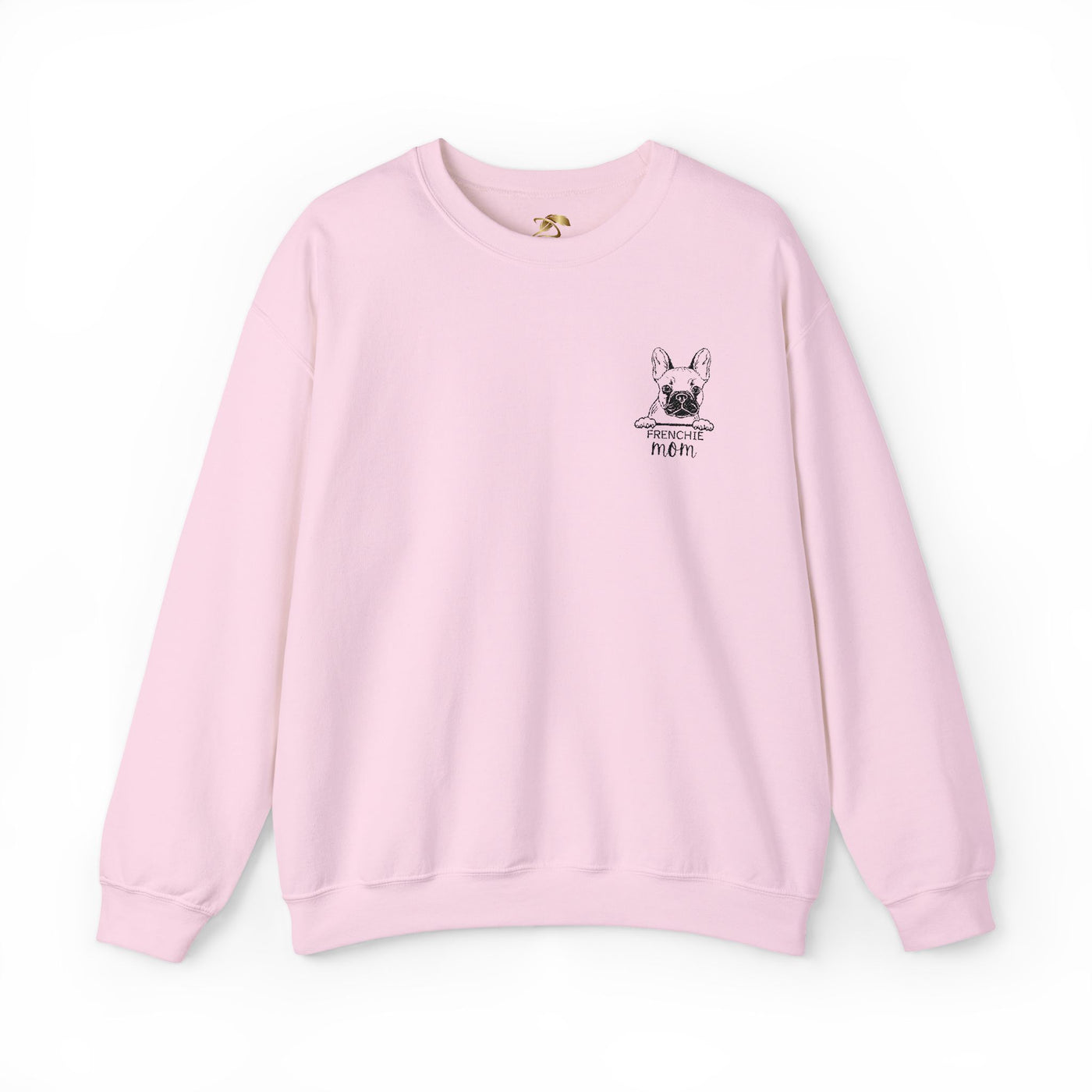 Frenchie Mom Embroidery Sweatshirt, Mother's Day Gift, Cute Dog Lover Jumper, French Bulldog Crewneck, Gift for Mom, Pet Owner Sweater - NOTALIFY