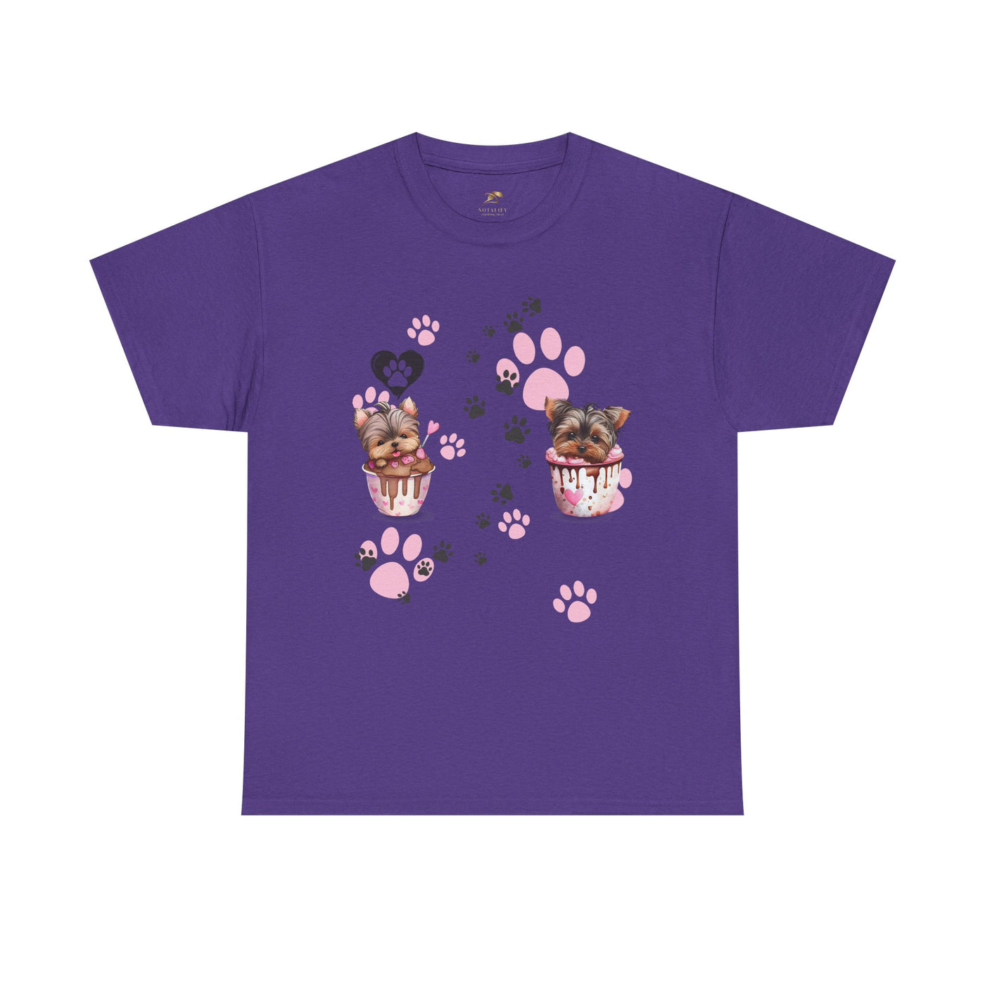 Pet Lover Unisex Heavy Cotton Tee, Love My Pet Shirt, Dog Cat Owner Gift, Animal Lover Apparel, Customized Pet Tee - NOTALIFY