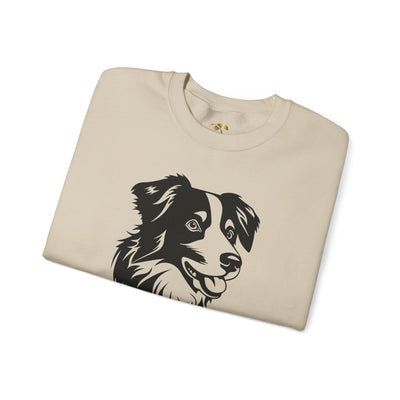 Collie Lover Sweatshirt, Pet's Name Personalized Gift Idea, Collie Dog Owner Apparel, Custom Dog Paw Print Jumper, Comfy Crewneck - NOTALIFY
