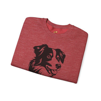 Collie Lover Sweatshirt, Pet's Name Personalized Gift Idea, Collie Dog Owner Apparel, Custom Dog Paw Print Jumper, Comfy Crewneck - NOTALIFY