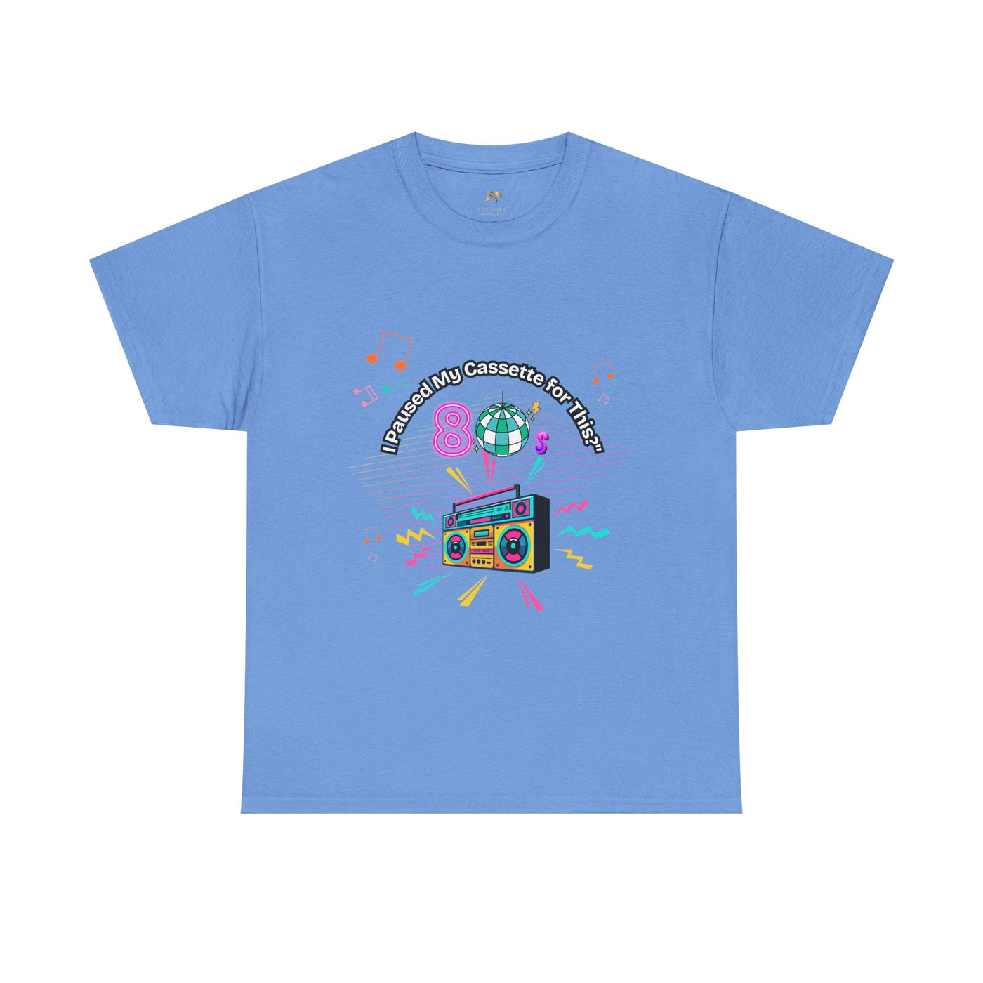 Retro Cassette Tape Unisex Heavy Cotton Tee, Vintage Music Lover Shirt, 80s Nostalgia Graphic Tee, Pause Cassette Player Shirt, Mixtape Fan - NOTALIFY