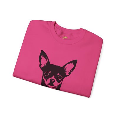 Chihuahua Lover Sweatshirt, Pet's Name Personalized Gift Idea, Chihuahua Dog Owner Apparel, Custom Dog Paw Print Jumper, Comfy Crewneck - NOTALIFY