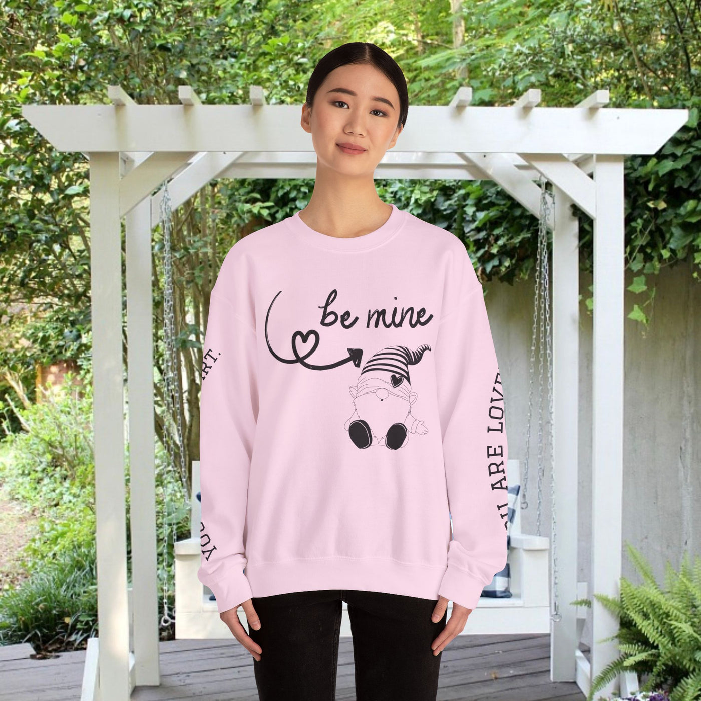 BE MINE Gnome Unisex Sweatshirt, Cozy Crewneck Jumper, Soft Pullover, Gender-Neutral Sweater, Casual Winter Shirt - NOTALIFY
