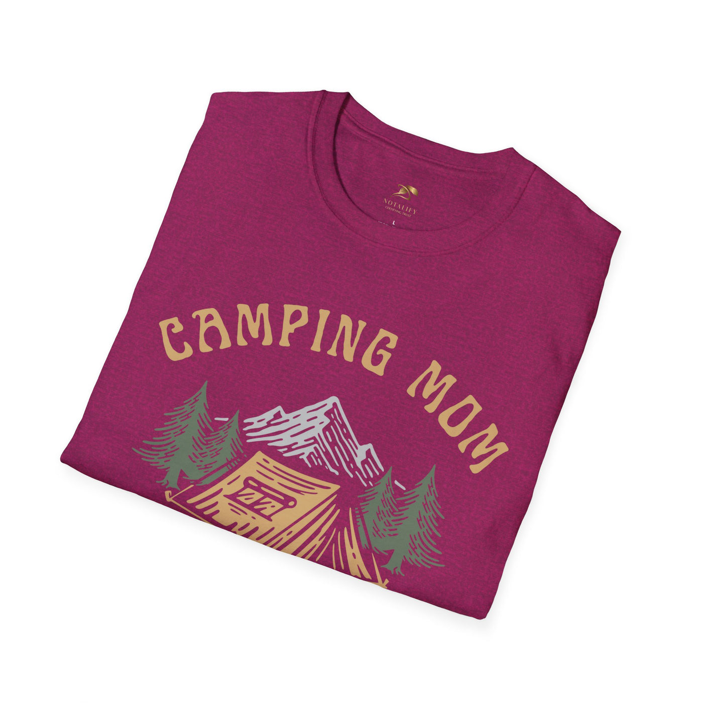 Camping Mom T-Shirt, Campfire Memories Tee, Outdoor Adventure Shirt, Nature Lover Gift, Family Camping Top, Mother's Day, Mom Memories - NOTALIFY