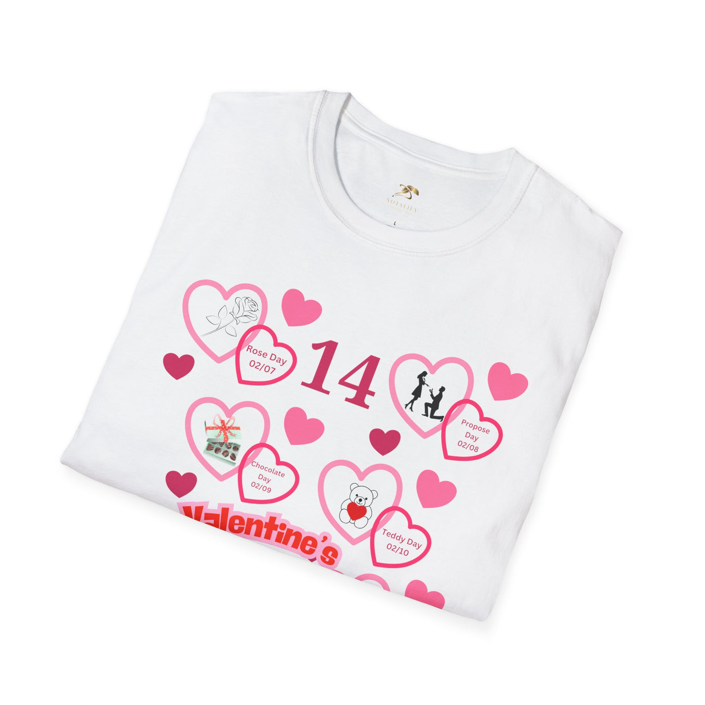 Valentines Week Love Unisex T-Shirt - Kiss Day Proposal Promise Hug Teddy Chocolate Tee Gift for Him - NOTALIFY