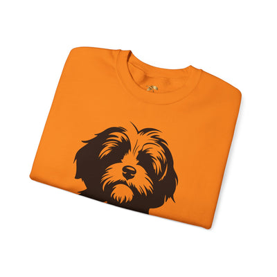 Shih Tzu Dog Lover Sweatshirt, Pet's Name Personalized Gift Idea, Frenchie Dog Owner Apparel, Custom Dog Paw Print Jumper, Comfy Crewneck