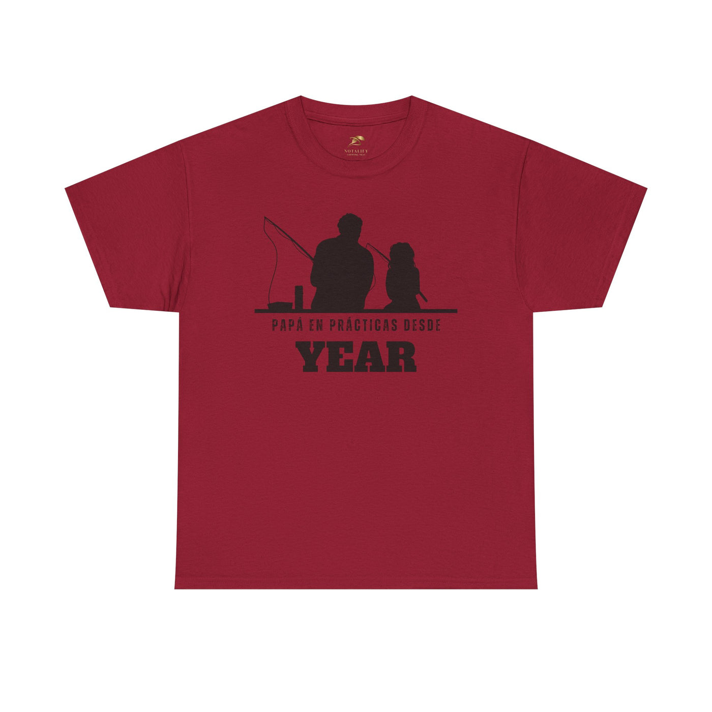 Fishing Dad Shirt | Papá en Prácticas Desde [Year] | Personalized Dad & Son/Daughter Fishing Tee | Fathers Day Gift | Spanish Custom T-Shirt