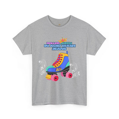 Roller Queen in Acid Wash Tee, Vintage Roller Skating Shirt, Retro 80s Graphic Tee, Unisex Graphic T-Shirt, Roller Derby Shirt, Roller Disco - NOTALIFY