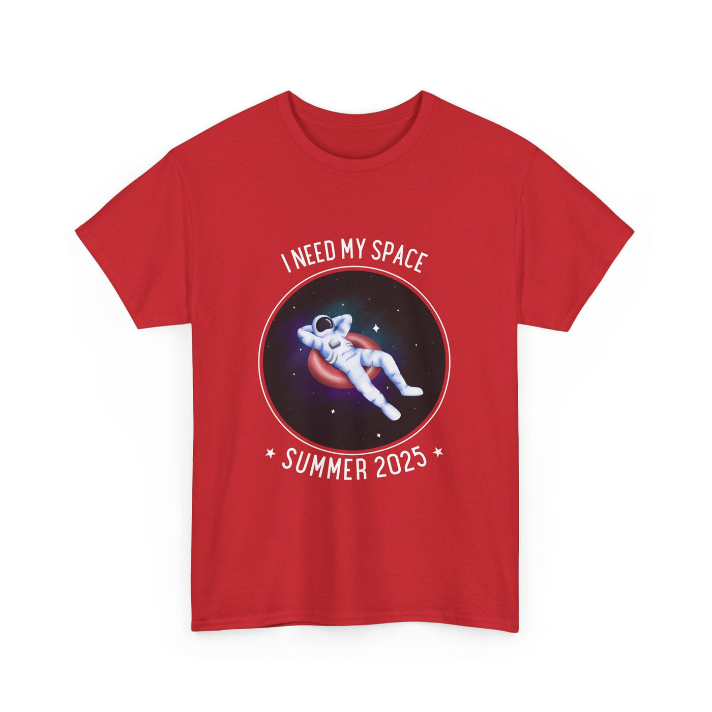 Astronaut Space Vibes Tee with galaxy graphic, ideal for space enthusiasts.