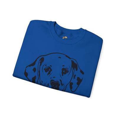 Damatian Dog Lover Sweatshirt, Pet's Name Personalized Gift Idea, Frenchie Dog Owner Apparel, Custom Dog Paw Print Jumper, Comfy Crewneck