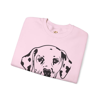 Damatian Dog Lover Sweatshirt, Pet's Name Personalized Gift Idea, Frenchie Dog Owner Apparel, Custom Dog Paw Print Jumper, Comfy Crewneck