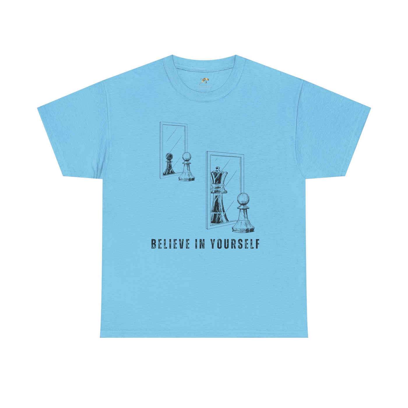 Believe in Yourself. Chess Pawn to King Reflection Tee | Inspirational Self-Esteem Tee | Motivational Shirt | Growth Mindset Gift | Unisex