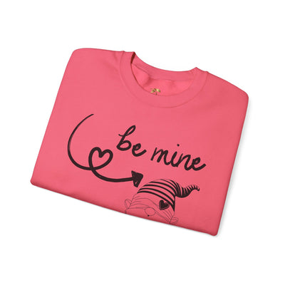 BE MINE Gnome Unisex Sweatshirt, Warm Crewneck Jumper, Comfy Pullover,